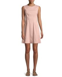 Theory Modern Linen Sleeveless Shift Dress at Neiman Marcus